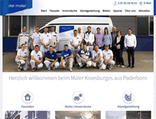 Tablet Screenshot of maler-kniesburges.de